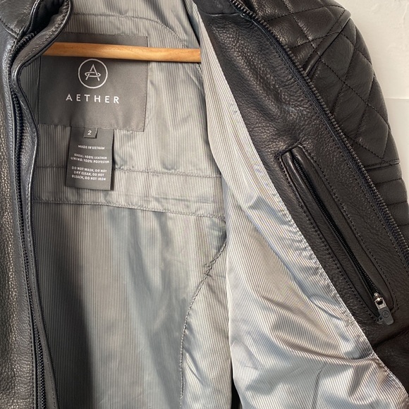 Aether Apparel - Women’s Black Leather Jacket (size 2) - Picture 4 of 14